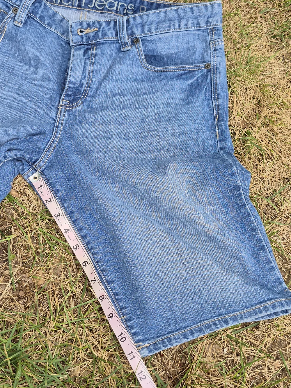 Calvin Klein Jeans Light Blue Boyfriend Denim Shorts-10